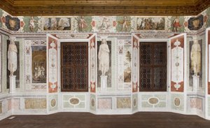 Caryatids Room: Metamorphoses af Ovid (fresco) af Italian School