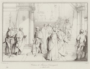 Fangst af Francesco Carmagnola af Italian School