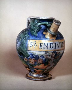 Keramisk kande af Urbin. 16. århundrede.Museo del Castello. Milano af Italian School