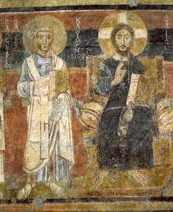 Kristus i Majestæt med de hellige, Santa Maria Antiqua, Rom