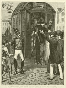 With Accent of Triumph, Just Disassembled af Carrozza Mazzini Said, "The Italian Ethereal and Found" (gravering) af Italian School