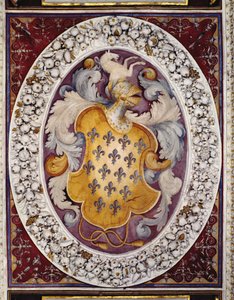 Crest of the Farnese-familien (fresco) af Italian School
