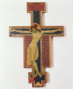 Krucifiks (tempera på træ)