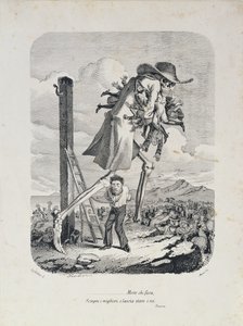 Døden tager alle de gode og forlader skurkene, ca. 1850