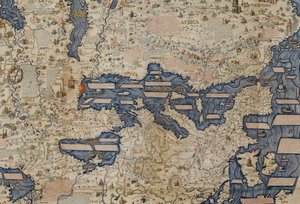 Detalje af Middelhavet, fra Add. 11267 