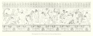 Udvikling af Friesland omkring Kircher-museets cistus (gravering) af Italian School