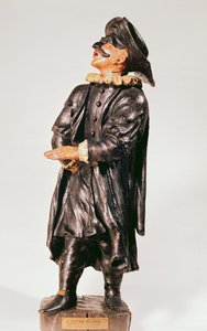 Doktor Balanzone, fra Seraphin Theatre (polykromt træ)