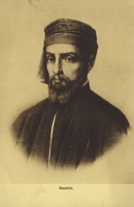Donatello, italiensk maler og billedhugger (litografi) af Italian School