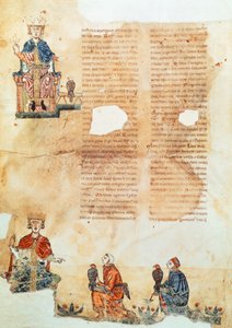 Kejser Frederik II af Hohenstaufend, illustration fra 