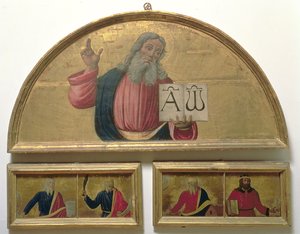 Evige Fader (tempera på panel) af Italian School