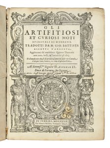 Første udgave af Aleottis oversættelse af Hero