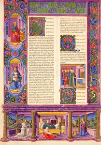 Fol.157v Andet Lukasevangelium, fra Borso d