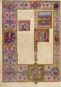 Fol.280r Åbning af kapitlet af Ecclesiasticus, fra Borso d