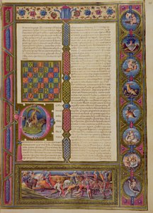 Fol.99r Indledende ord i Jødernes Bog, fra Borso d