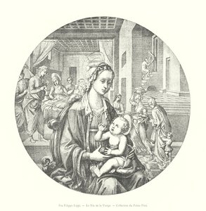 Fra Filippo Lippi, Jomfruens liv, Pitti Palace Collection (gravering) af Italian School