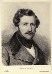 Gaetano Donizetti, italiensk komponist (1797-1848) af Italian School