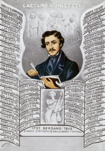 Gaetano Donizetti, italiensk komponist (1797-1848) af Italian School