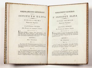 Generelle bestemmelser for Instituto Elisa i Lucca, givet i Lucca, 14. juli 1811 (tryk) af Italian School