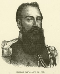 General Bartolomeo Galletti (gravering) af Italian School