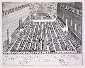 Den Venetianske Republiks Storråd i møde, 1876 af Italian School