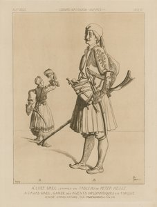 Græske dragter fra 1800-tallet af Italian School