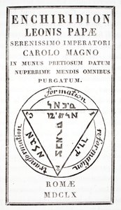 Grimoire af pave Leo III af Italian School