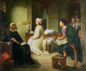 Guido Reni tegner Beatrice Cenci af Italian School