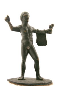 Hercules holder et tigerskind af Italian School
