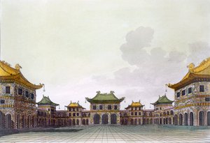 Hjem for en rig person i Peking, ca. 1820