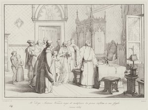 Doge Antonio Veniero benægter at ændre den straf, der blev påført sin søn af Italian School