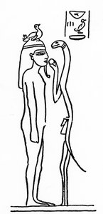 Illustration taget fra Dictionary of Egyptian Mythology af Rodolfo Vittorio Lanzoni, 1881 (tegning) af Italian School