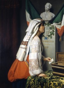 Italiensk folkeafstemning i oktober 1870 af Luigi Riva af Italian School