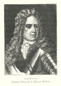 Jean-Gaston, sidste prins af Medici-huset (gravering) af Italian School