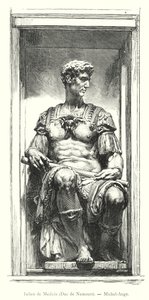Julien de Medicis, Duc de Nemours, Michel-Ange (gravering) af Italian School