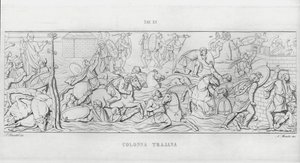 La Colonna Trajana, Trajans søjle (gravering) af Italian School