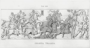 La Colonna Trajana, Trajans søjle (gravering) af Italian School