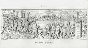 La Colonna Trajana, Trajans søjle (gravering) af Italian School