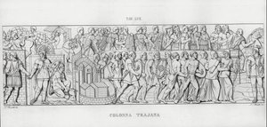 La Colonna Trajana, Trajans søjle (gravering) af Italian School