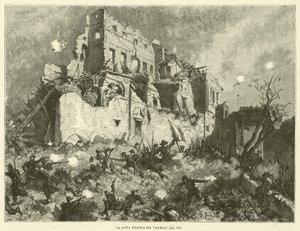 The Titanic Fight of the Vessel (gravering) af Italian School
