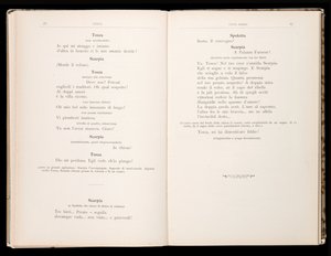 Libretto af Tosca af Giacomo Puccini, Ricordi Edition, Italien af Italian School