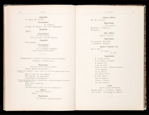 Libretto af Tosca af Giacomo Puccini, Ricordi Edition, Italien af Italian School
