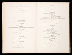 Libretto af Tosca af Giacomo Puccini, Ricordi Edition, Italien af Italian School