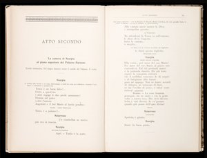Libretto af Tosca af Giacomo Puccini, Ricordi Edition, Italien af Italian School