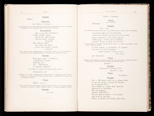 Libretto af Tosca af Giacomo Puccini, Ricordi Edition, Italien af Italian School