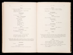 Libretto af Tosca af Giacomo Puccini, Ricordi Edition, Italien af Italian School