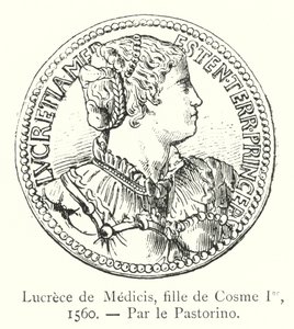 Lucrece de Medicis, datter af Cosmas Ier af Italian School