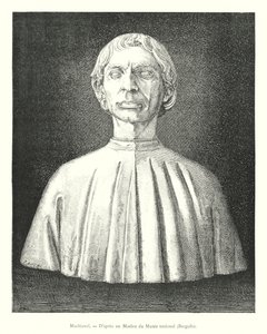 Machiavelli, Efter en marmor fra Nationalmuseet, Bargello (gravering) af Italian School