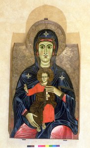 Madonna of the Passion (tempera på panel) af Italian School