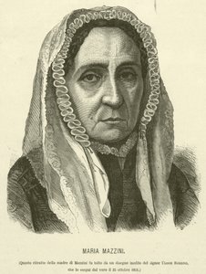 Maria Mazzini (gravering) af Italian School