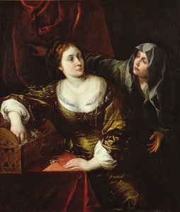 Martha og Maria eller Kvinde med sin tjenestepige af Italian School